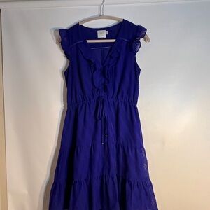 HD in Paris Vibrant Purple Textured Dress